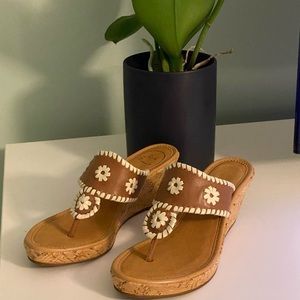 NWOT Jack Rodgers Marbella Wedge Sandals